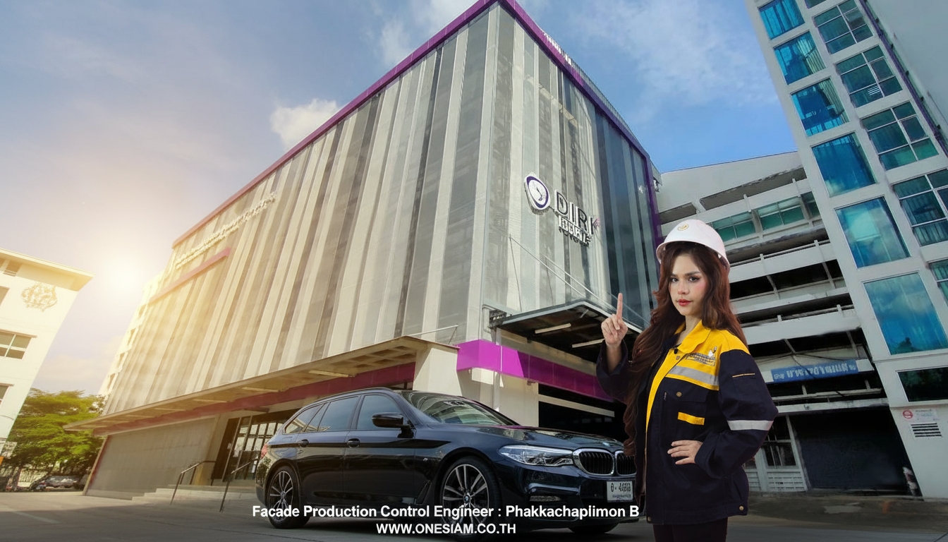 ฟาซาดอาคารสถาบันสหวิทยาการดิจิทัลและหุ่นยนต์ มทร.พระนคร